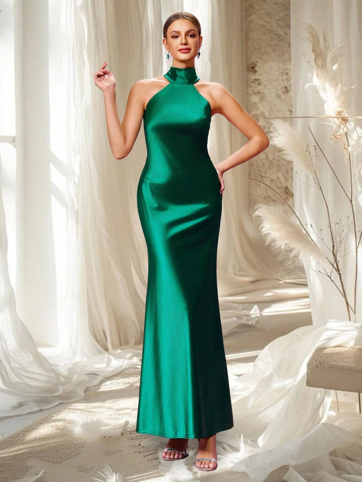 Rochie maxi SHEIN, verde