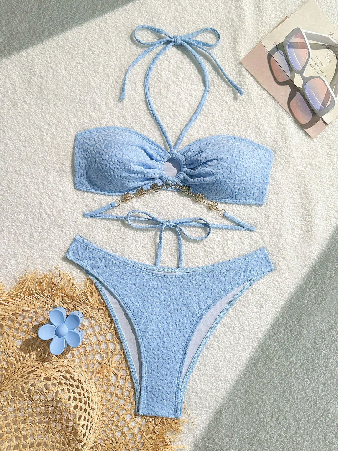 Set bikini SHEIN, albastru