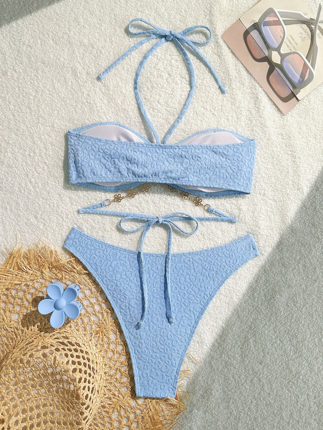 Set bikini SHEIN, albastru