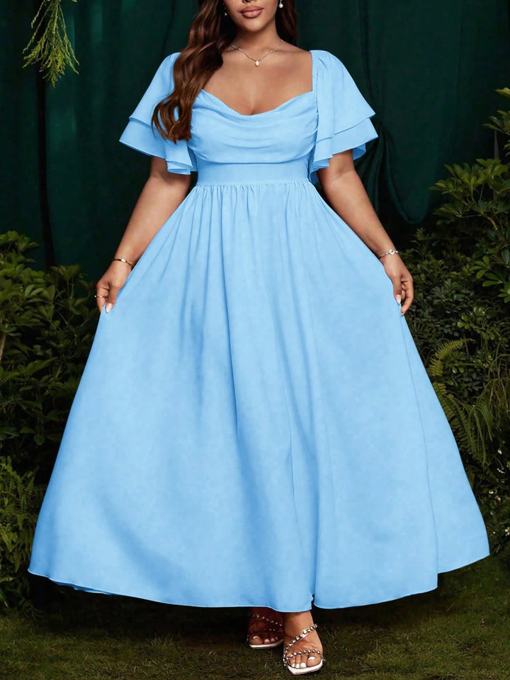 SHEIN kék maxi ruha