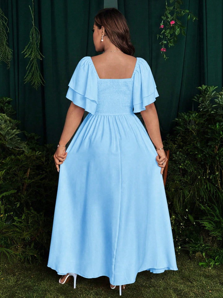 SHEIN kék maxi ruha