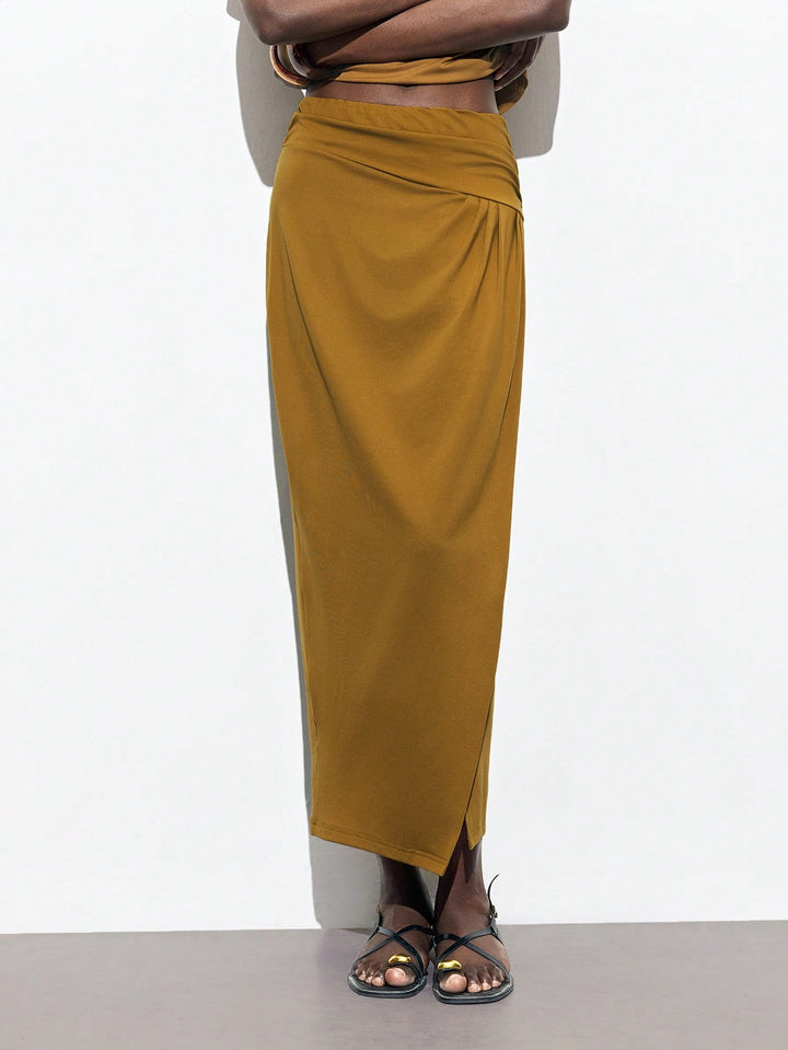 SHEIN maxi szoknya, khaki