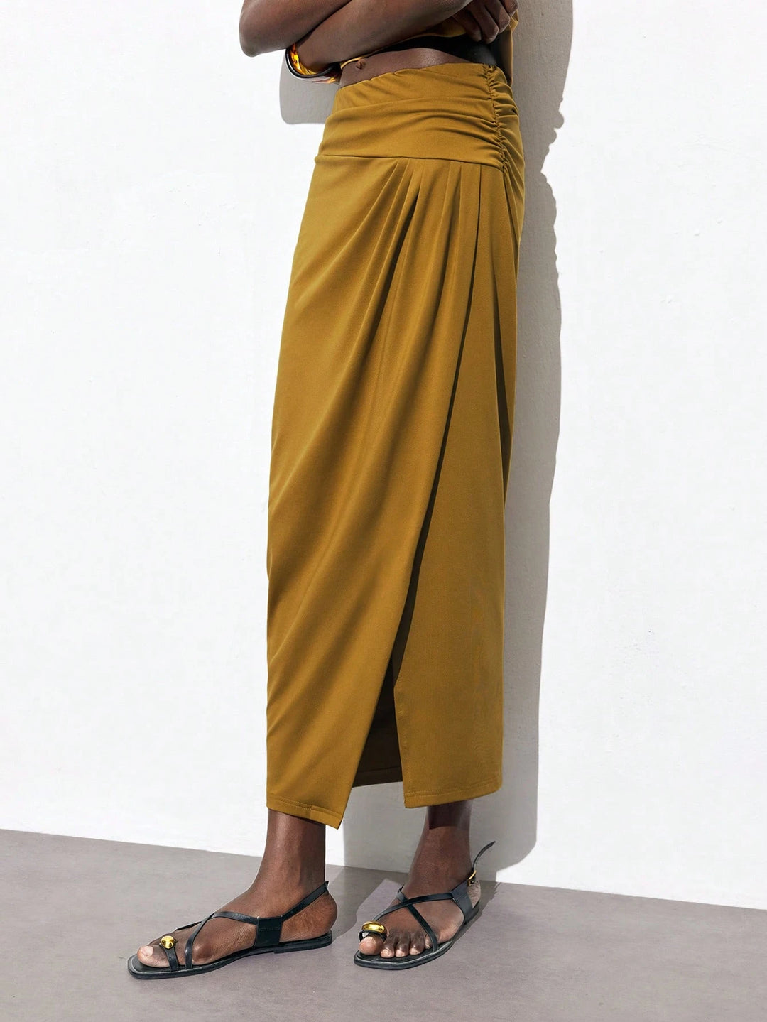 SHEIN maxi szoknya, khaki