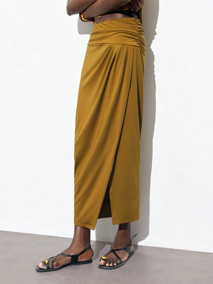SHEIN maxi szoknya, khaki
