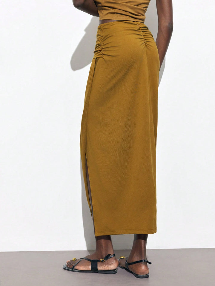 SHEIN maxi szoknya, khaki