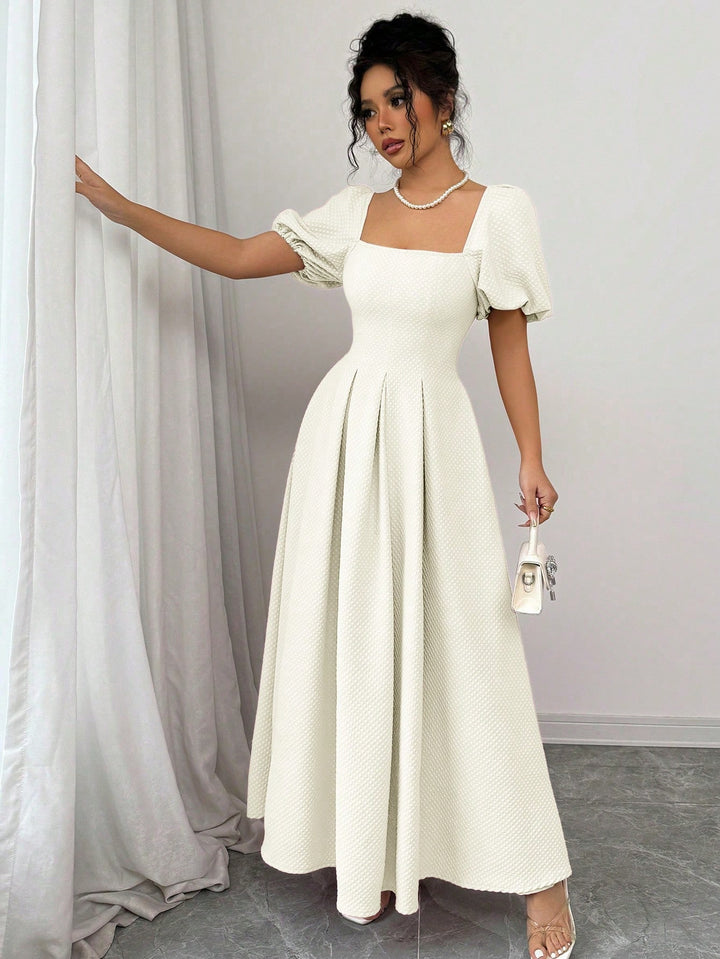 Rochie maxi SHEIN, crem