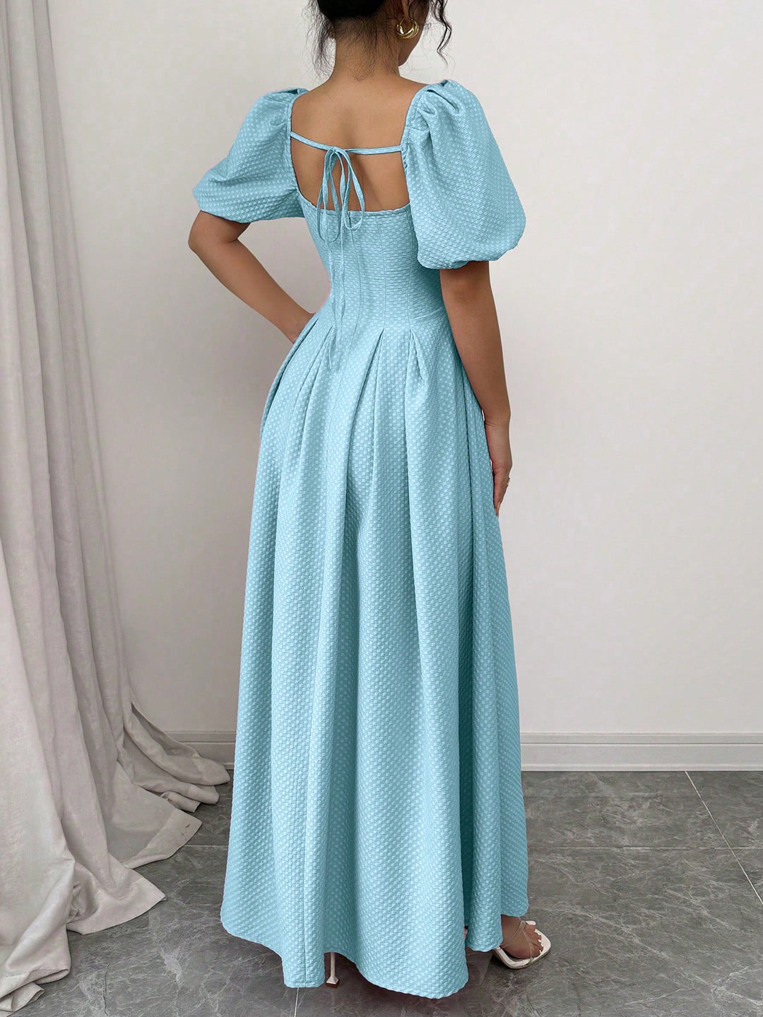 Shein maxi ruha, kék