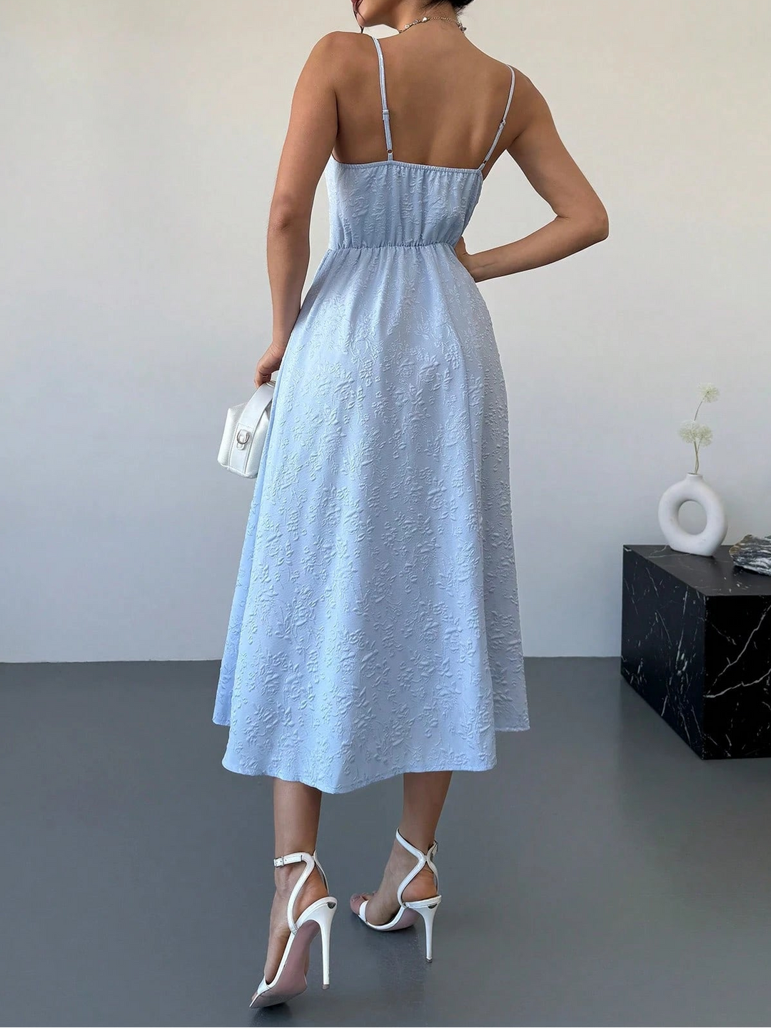 Rochie midi Shein, albastru