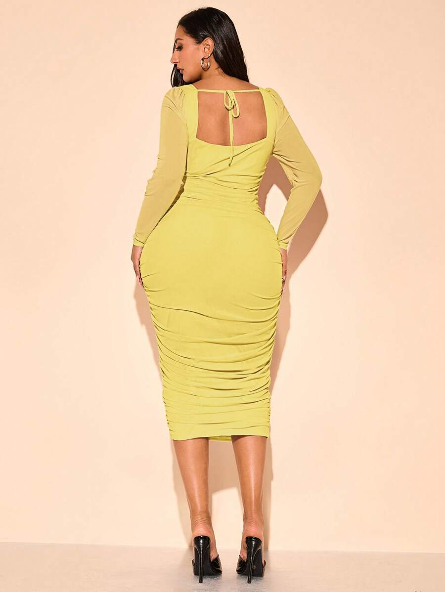 Rochie maxi SHEIN, galben