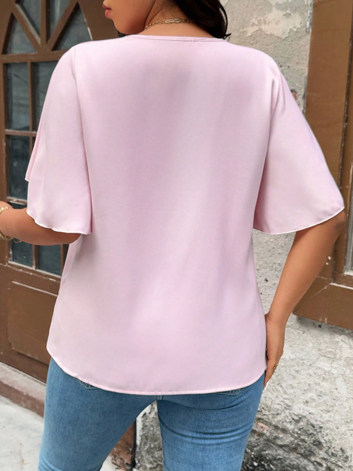 SHEIN rózsaszín rövid ujjú ing