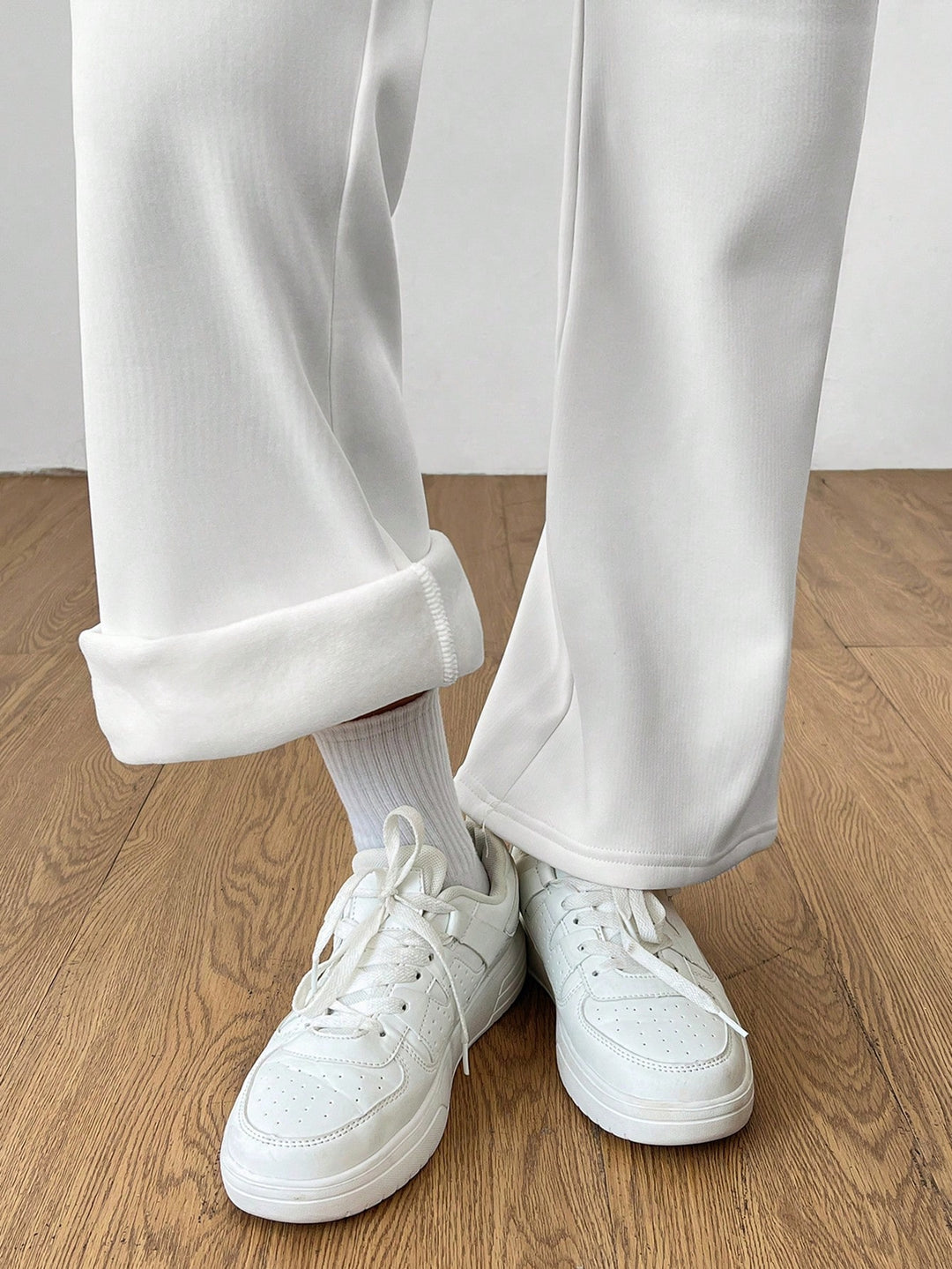 Pantaloni SHEIN, alb