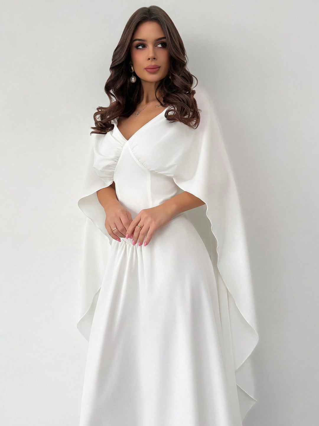 SHEIN maxi ruha, fehér
