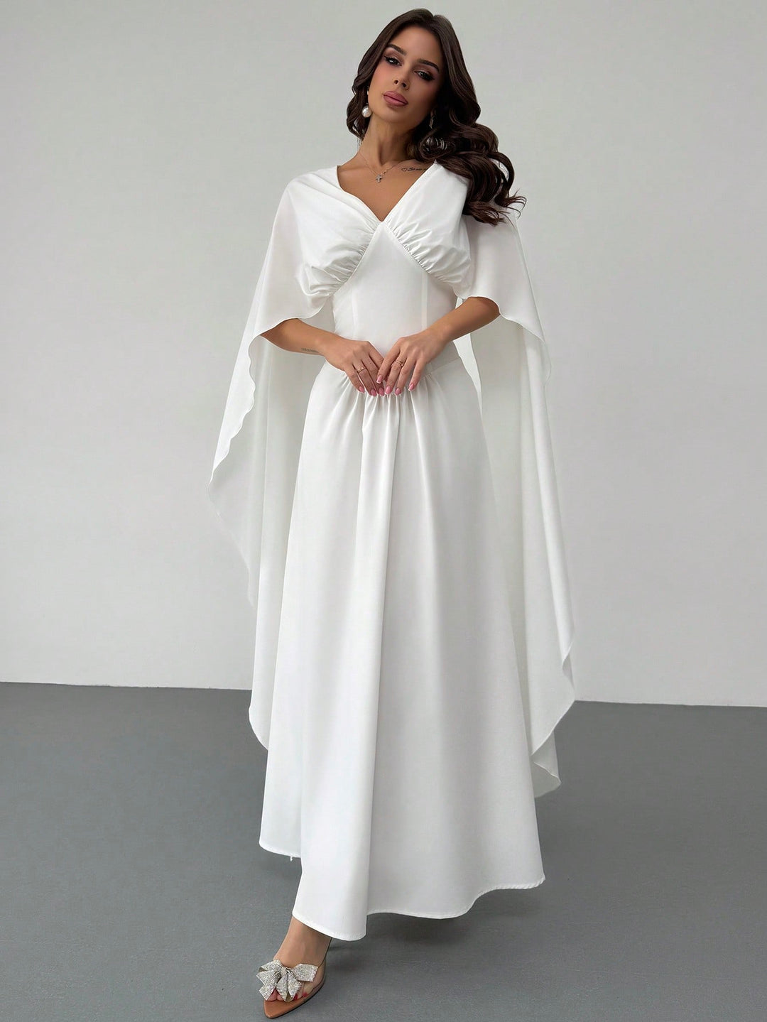 SHEIN maxi ruha, fehér