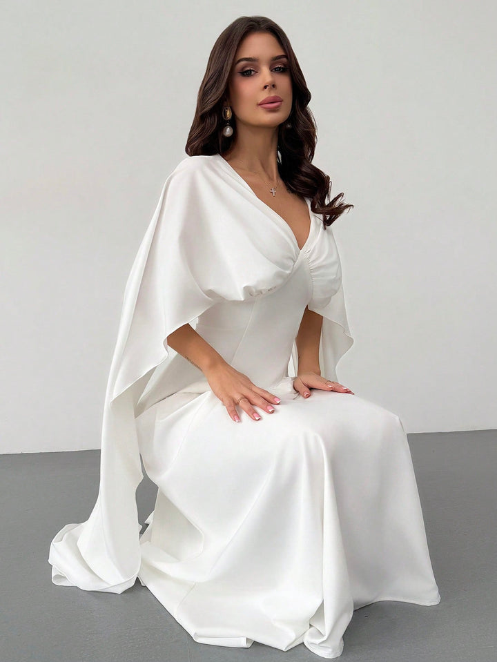 SHEIN maxi ruha, fehér