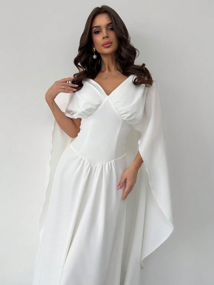SHEIN maxi ruha, fehér