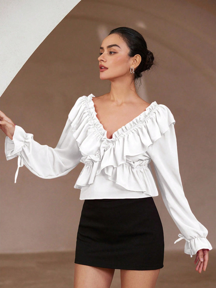 Top SHEIN, alb
