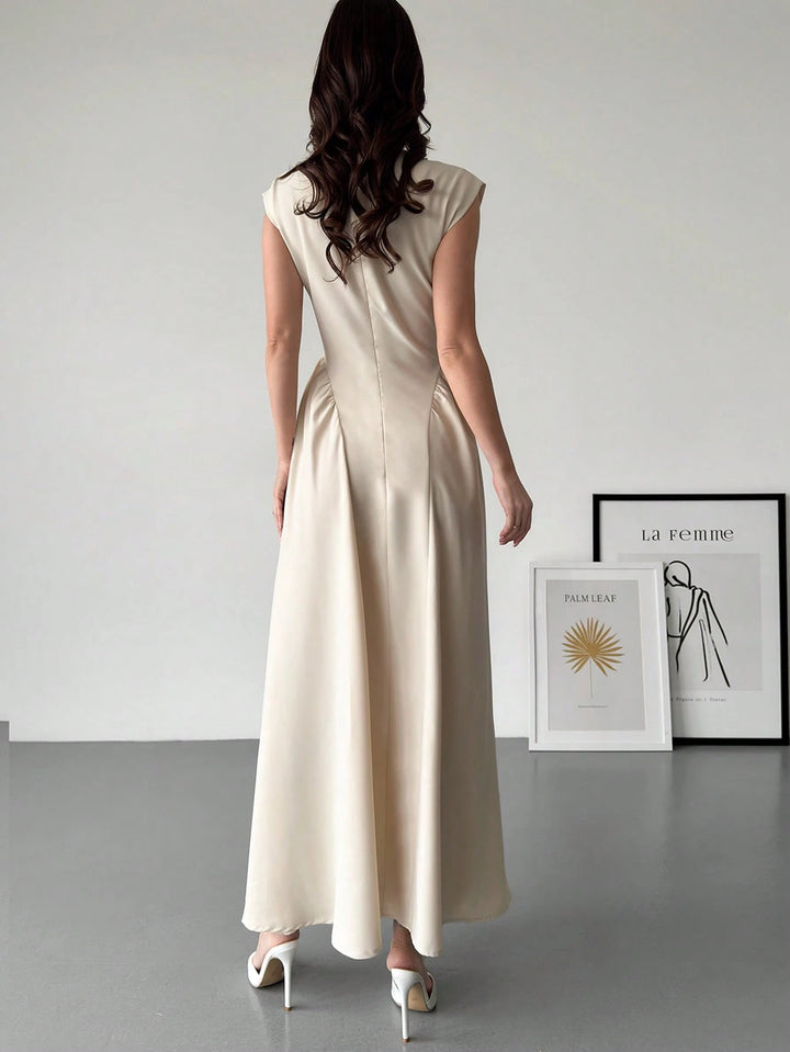 Rochie maxi SHEIN, crem