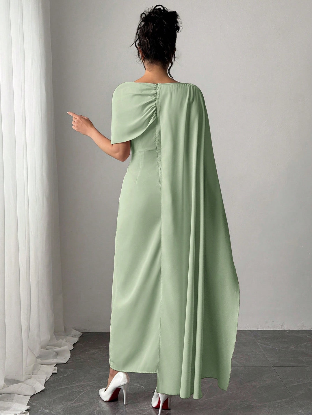 Rochie maxi SHEIN, verde
