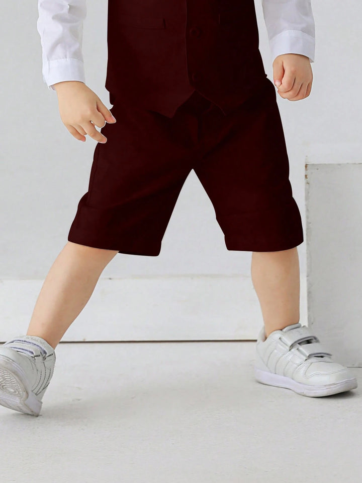 Pantaloni scurți SHEIN, vișiniu