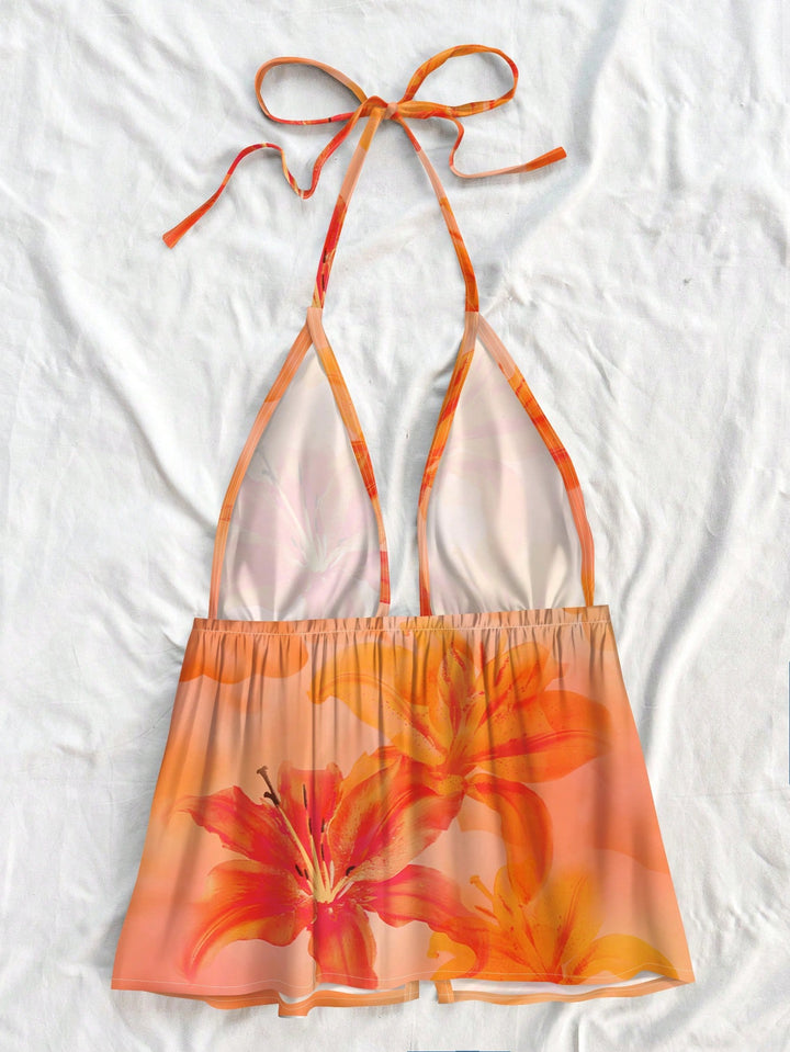 Top SHEIN, portocaliu