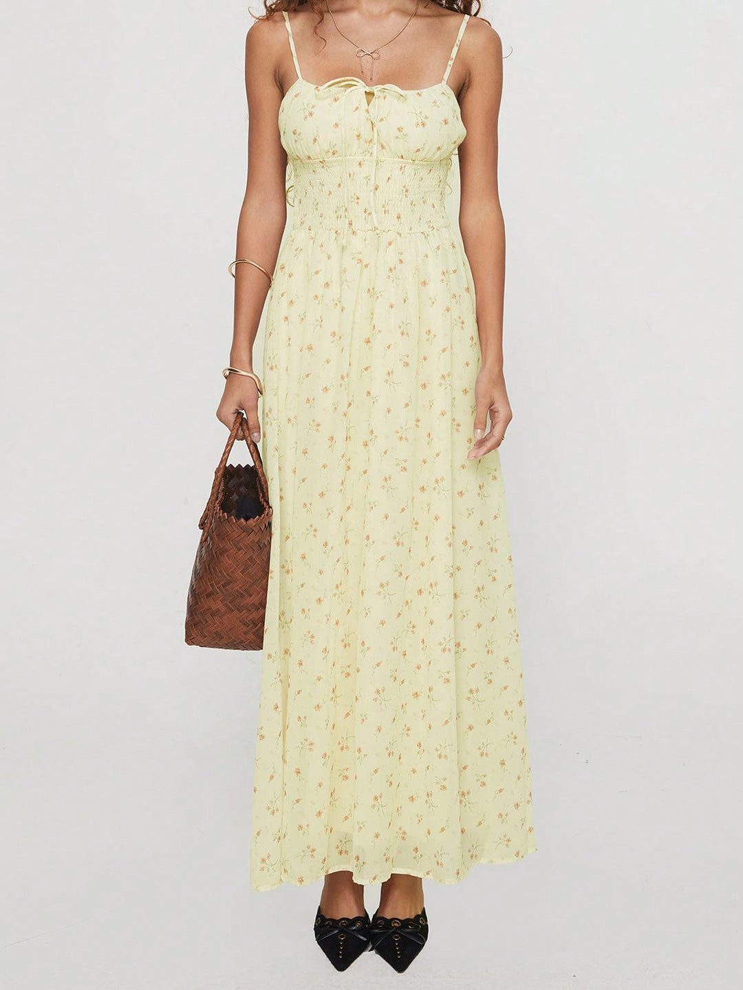 Rochie maxi SHEIN, galben