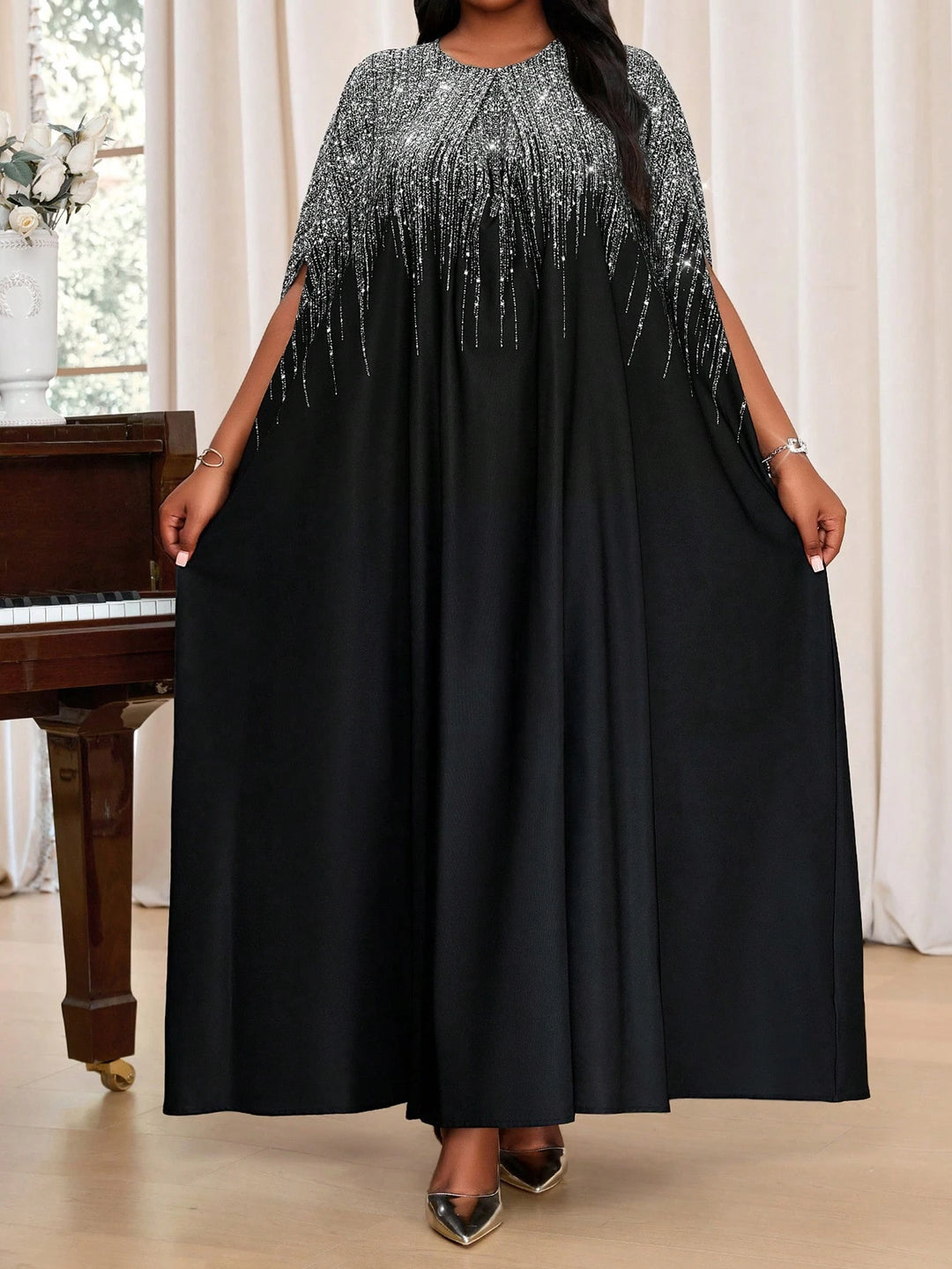 Rochie maxi SHEIN, negru