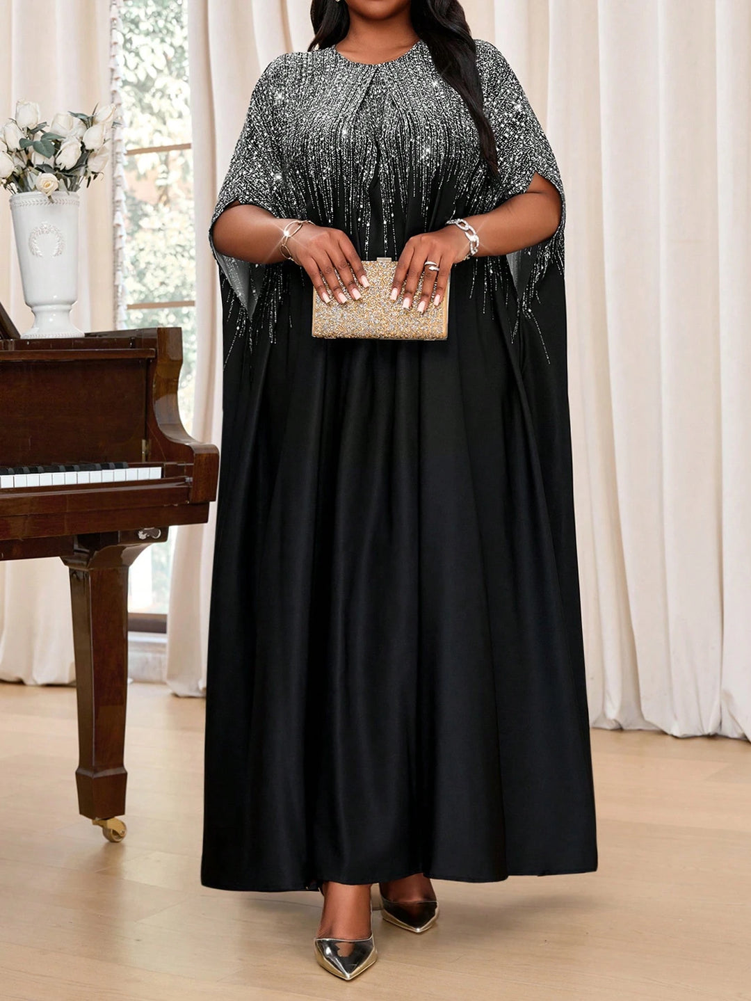 Rochie maxi SHEIN, negru
