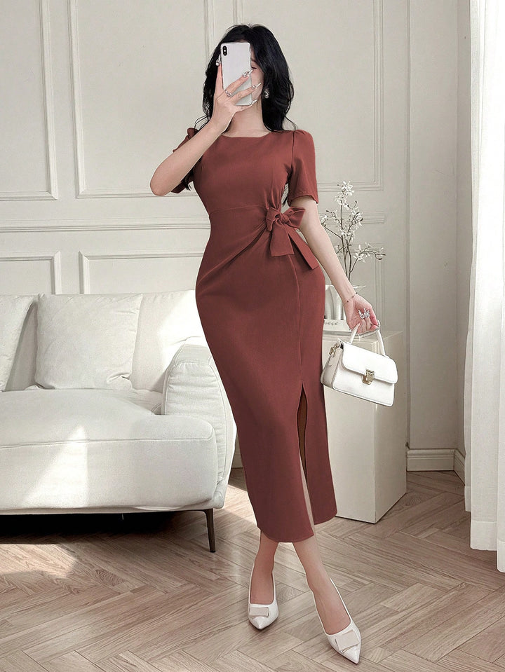 Rochie maxi SHEIN, vișiniu