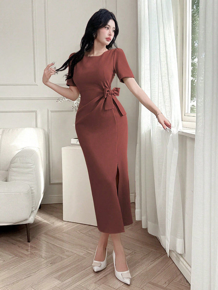 Rochie maxi SHEIN, vișiniu