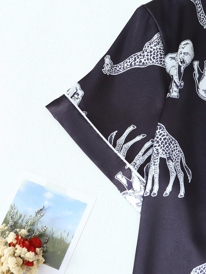 Pijama SHEIN, negru