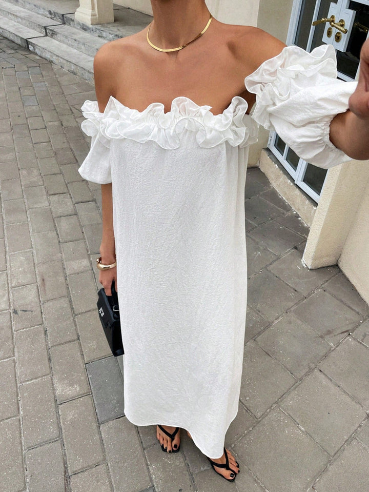 Rochie maxi SHEIN, alb