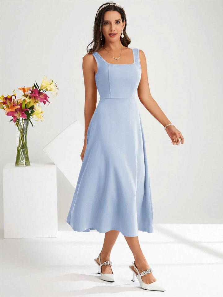 SHEIN kék midi ruha