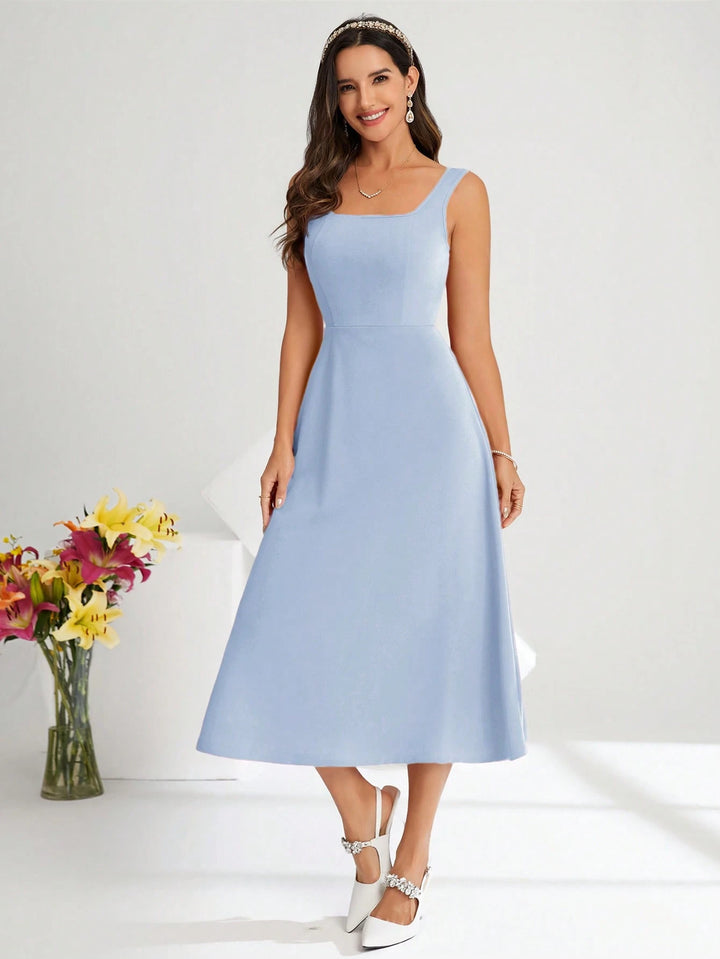 SHEIN kék midi ruha