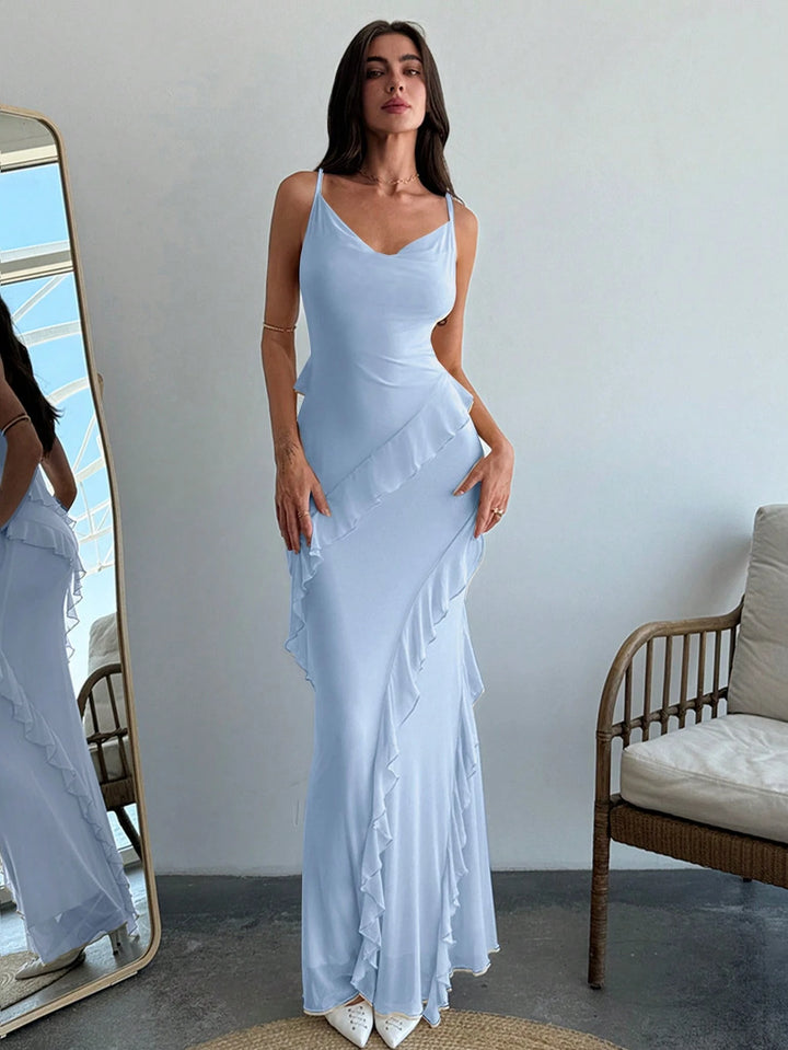 Rochie maxi SHEIN, albastru