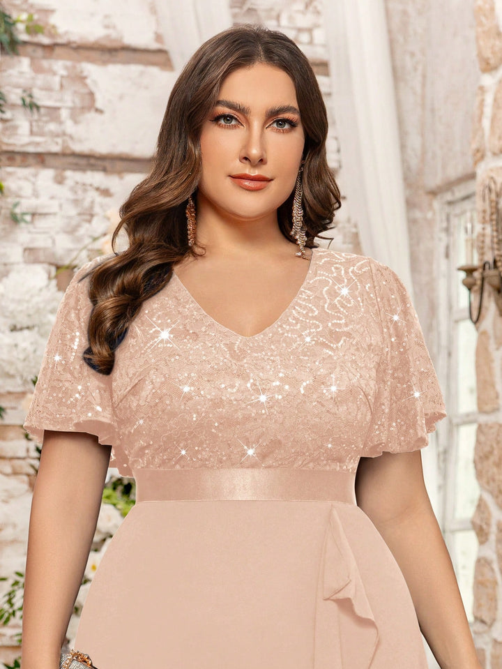 Rochie maxi SHEIN, bej