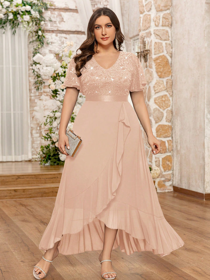 Rochie maxi SHEIN, bej