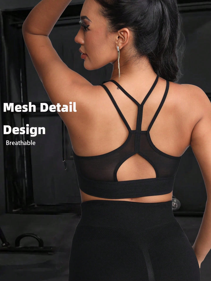 Bustieră sport SHEIN, negru