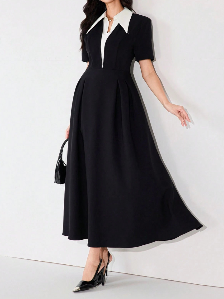 SHEIN maxi ruha, fekete