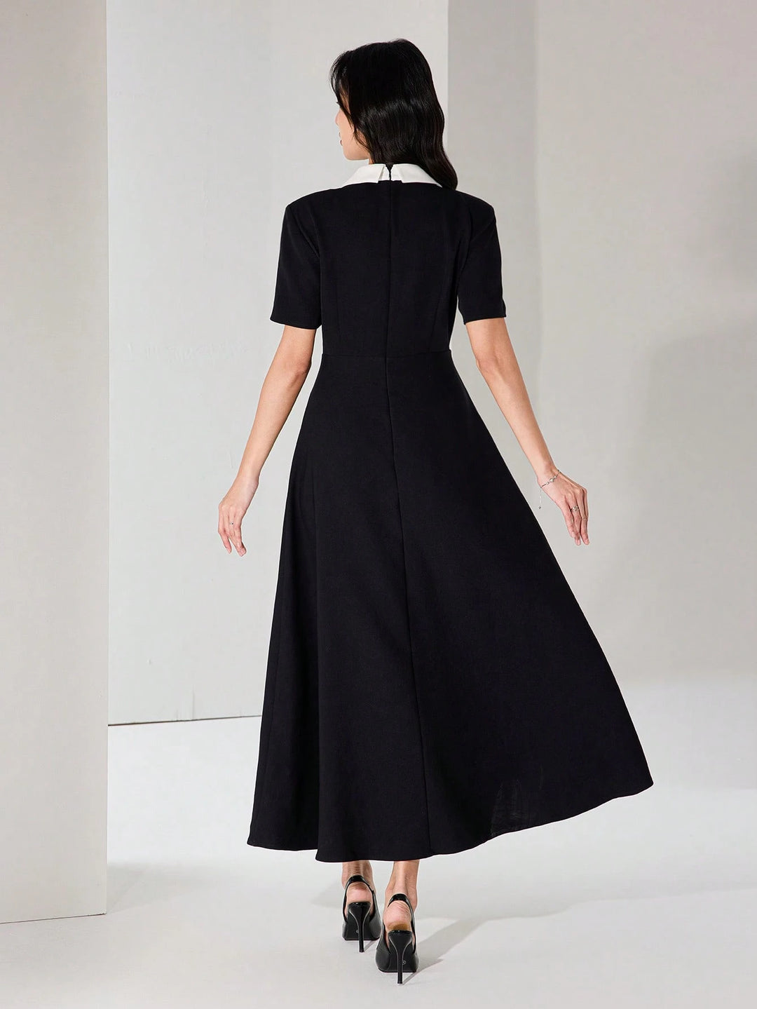 SHEIN maxi ruha, fekete