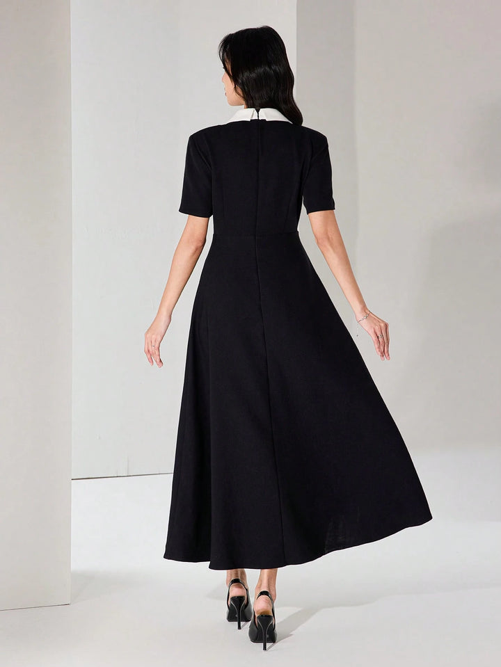 SHEIN maxi ruha, fekete