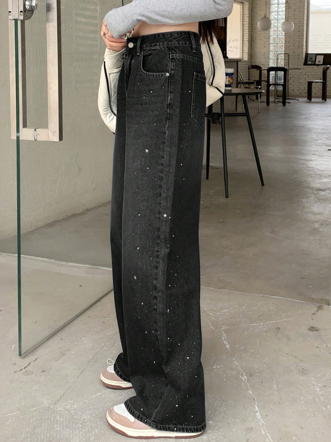 Jeans SHEIN, gri