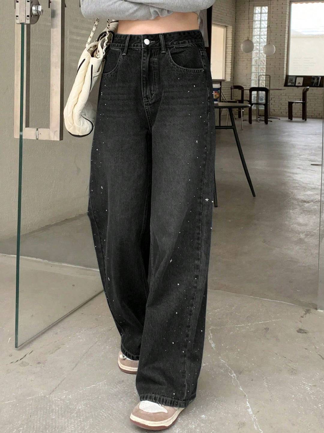 Jeans SHEIN, gri