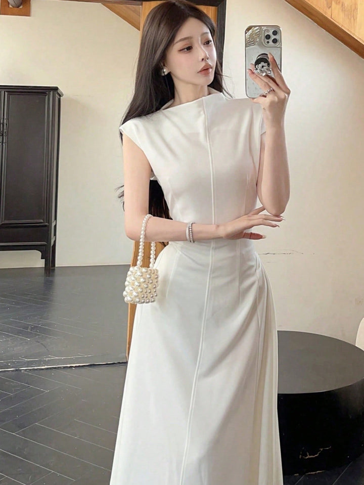 Rochie maxi SHEIN, alb