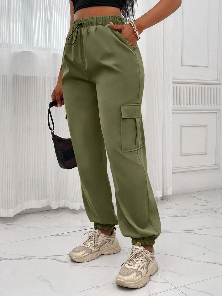 Pantaloni SHEIN, verde