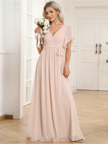 Rochie de ocazie SHEIN, bej