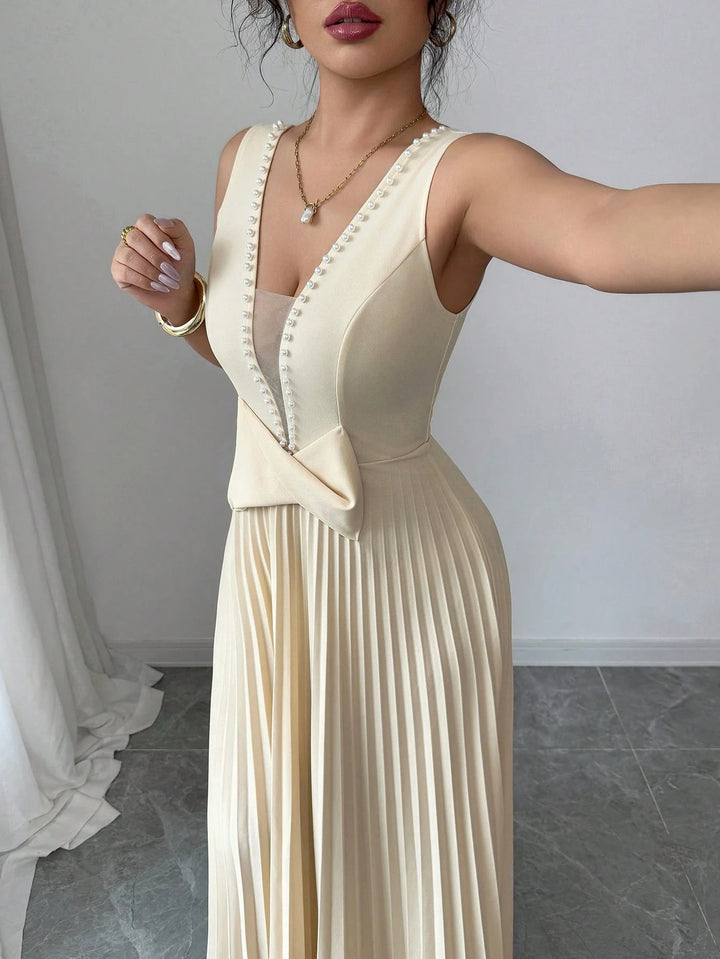 SHEIN maxi ruha, bézs