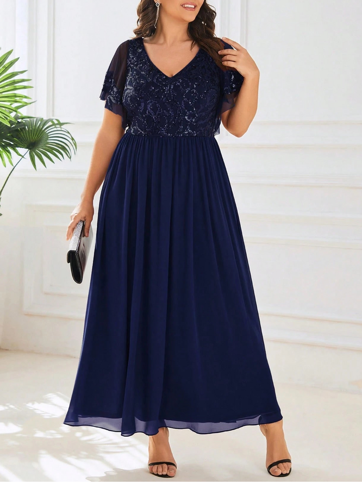 SHEIN maxi ruha, kék