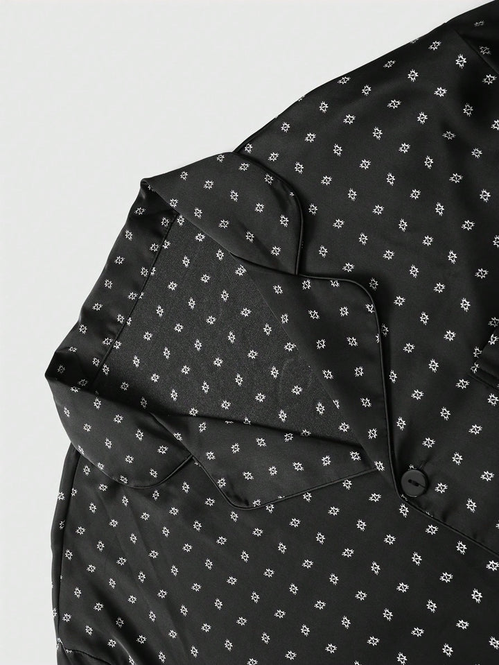 Compleu pijamale SHEIN, negru