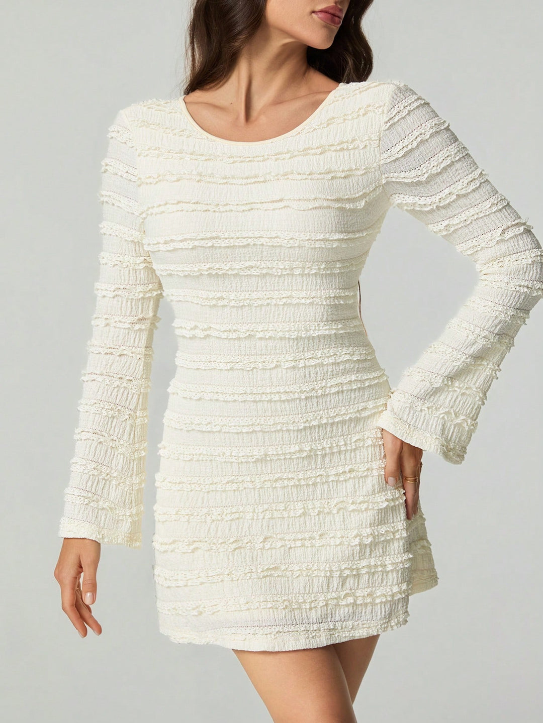 SHEIN mini ruha, krémszínű