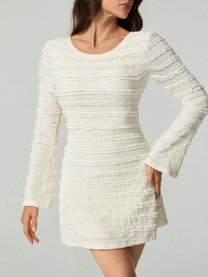 SHEIN mini ruha, krémszínű